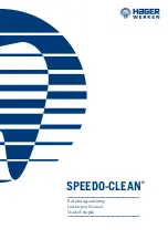 HAGER WERKEN SPEEDO-CLEAN Instruction Manual preview