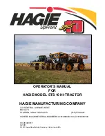 Preview for 2 page of Hagie STS 10 Operator'S Manual