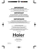 Preview for 24 page of Haier 000 BTU (Spanish) Manual Del Usuario