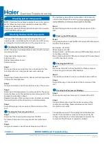 Preview for 54 page of Haier 1U09EH2VHD Service Manual