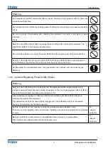 Preview for 5 page of Haier 1U18REJFRA Service Manual