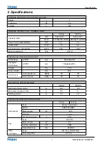 Preview for 9 page of Haier 1U18REJFRA Service Manual