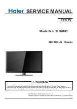 Preview for 1 page of Haier 32D2000 Service Manual