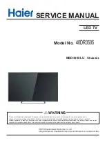 Preview for 1 page of Haier 40DR3505 Service Manual