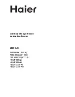 Haier AFD630IX Instructions For Use Manual preview