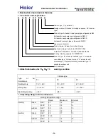 Preview for 3 page of Haier AS072XVERA Service Manual