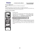 Preview for 44 page of Haier AS072XVERA Service Manual