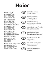 Haier BD-106A Instructions For Use Manual preview