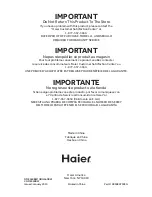 Preview for 106 page of Haier CGDE560BW User Manual