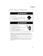 Preview for 5 page of Haier DWL3525DBBB User Manual