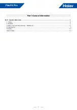 Preview for 3 page of Haier FlexFit Pro AL24LP2VHA Service Manual