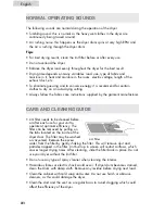 Preview for 22 page of Haier GDG900AW User Manual And Installation Instructions