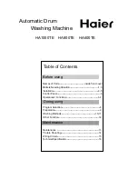 Haier HA1000TE Owner'S Manual preview