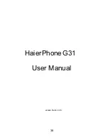 Preview for 38 page of Haier HaierPhone G31 User Manual