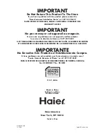 Preview for 108 page of Haier HB21FC45N Series User Manual