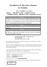 Preview for 1 page of Haier HB3600VC1M25 Installation & Operation Manual