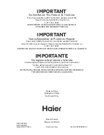 Preview for 22 page of Haier HCC2230AGS User Manual