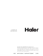 Preview for 36 page of Haier HCE604TB Installation Instructions And User Manual