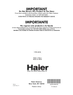 Preview for 32 page of Haier HCM050EA User Manual