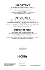 Preview for 92 page of Haier HCR6250ACS User Manual