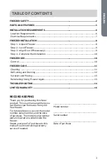 Preview for 3 page of Haier HFC1104ACW Installation And User Manual