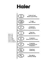 Preview for 1 page of Haier HFZ-113 User Manual