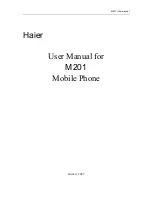 Preview for 1 page of Haier HG-M201 User Manual