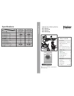 Preview for 2 page of Haier HG1400TXVE Service Manual