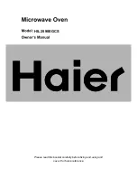 Haier HIL 2590EGCS Owner'S Manual preview