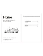 Haier HJE-1024 Instruction Manual preview