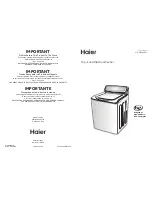 Haier HLTW600AXW User Manual preview