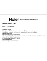 Haier HM-C300 User Manual preview