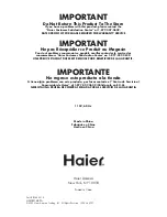 Preview for 48 page of Haier HMCM148PA User Manual