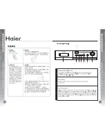 Preview for 12 page of Haier HNS1000TVE Operation Manual