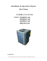 Haier HR18D2VAR Installating And Operation Manual preview