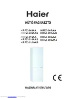 Preview for 62 page of Haier HRFZ-249AA User Instructions