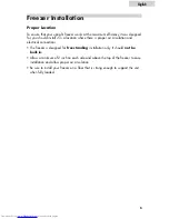 Preview for 8 page of Haier HUF138EA User Manual