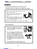 Preview for 12 page of Haier HWD1000 - 1.7 cu. Ft. Washer/Dryer Combo Service Manual