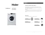 Preview for 1 page of Haier HWF85AW1 User Manual