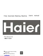 Haier HWM50-0528 User Manual preview