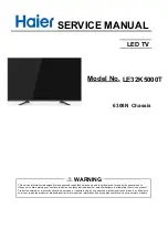 Preview for 1 page of Haier LE32K5000T Service Manual