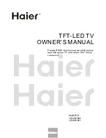 Preview for 1 page of Haier LE42B1380 Owner'S Manual