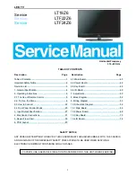 Preview for 1 page of Haier LT19Z6 Service Manual