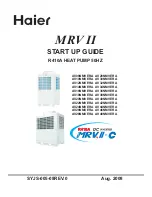 Preview for 1 page of Haier MRV II AV48NMVERA Startup Manual