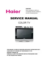 Haier NS-CL19C Service Manual preview