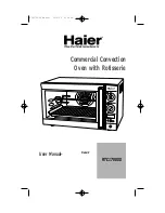 Preview for 1 page of Haier RTC1700SS - Convection Oven User Manual