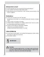 Preview for 4 page of Haier SDW-60EC (Finnish) Manual