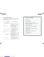 Preview for 5 page of Haier washing machine Instruction Manual