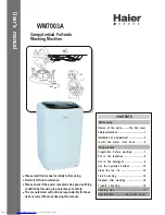 Haier WM7003A User Manual preview