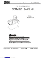 Haier XPB40-23S Service Manual preview